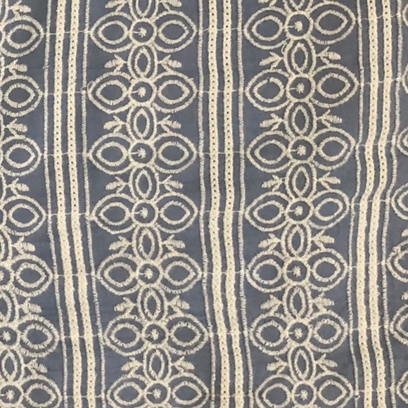 EUC LOFT Blue white Shorts Size 6 - Picture 2 of 2